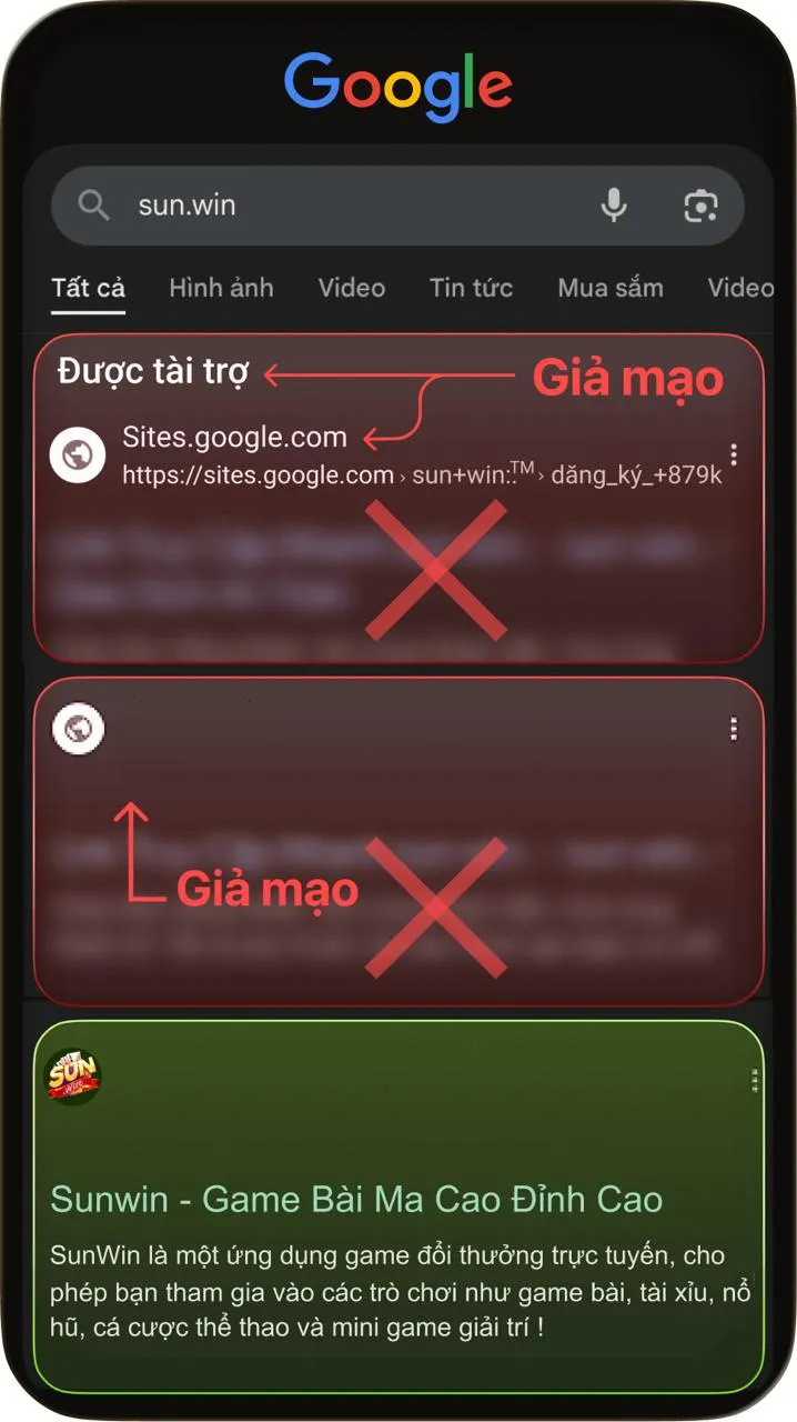 Cảnh báo Sunwin giả mạo: 5 dấu hiệu nhận biết chuẩn xác 3 Cảnh báo Sunwin giả mạo